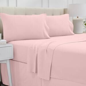 NEW LalaLOOM Twin Sheet Set Light Pink 3PC Soft Microfiber Extra Deep Pockets